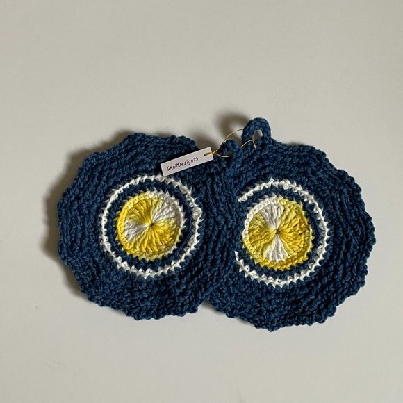 Crochet Pot Holder, Crochet Trivet, Crochet Kitchen Decor Potholder - Picture 8 of 9